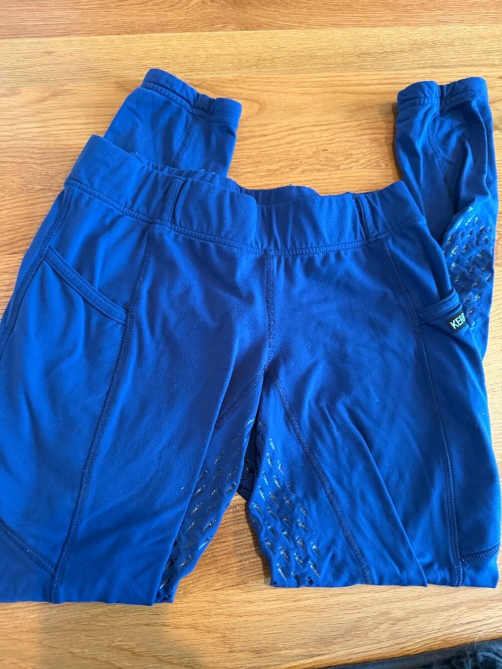 Kerrits Womens Navy Blue Ice Fil Full Seat Tech Tight Small S Riding Pants